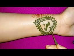 Diy Alphabet T Letter Heena Tattoo Mehndi Design Youtube Alphabet Tattoo Designs Mehndi Designs For Fingers Latest Henna Designs