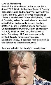 David Macbean who was crane operator with McDermott's for years. Mostly at  the Jacket Section.