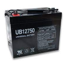 Universal 12v 75 Ah Deep Cycle Sealed Agm Battery Ub12750 45821 Internal Thread Rechargeable Batteries Battery