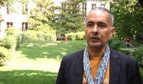 In class with Kamel Daoud