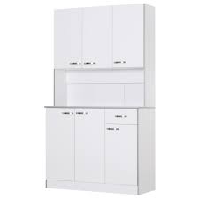5% coupon applied at checkout save 5% with coupon. Homcom 71 Freestanding Kitchen Buffet Hutch Cupboard With 6 Doors 3 Adjustable Shelves And 1 Drawer White Walmart Com Walmart Com