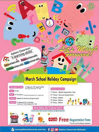Birthday of the sultan of selangor is a common local holiday in malaysia. School Holiday Activities For Kids In March 2019 Kiddy123 Com