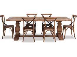 Whether you want your stuff on display or hidden away (or both!), we've got furniture to suit your style. Old Elm Dining Table Cross Chairs X 6