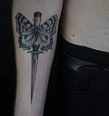 50 Sword Tattoo Ideas Cuded Sword Tattoo Tattoos Butterfly Tattoo