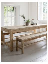 Brookville Table And Bench Set Large Wooden Table Wooden Brookville Table And Bench Set In 2020 Table And Bench Set Dining Table With Bench Wooden Table And Chairs