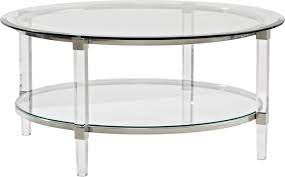Despite its small size, its top can support up to 100 pounds. Round Coffee Tables