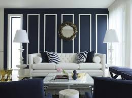 Navy With White Shadow Box Molding Navy Living Rooms Blue Living Room Navy And White Living Room