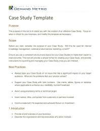 However, most of the students decide to download a case study template and try to complete the assignment on their own, using an example. Case Study Format Case Study Format Case Study Template Case Study