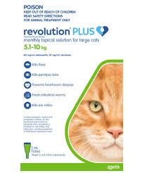 Revolution (selamectin) topical parasiticide is available as a colorless to yellow, ready to use solution in single dose tubes for topical (dermal) treatment of dogs six weeks of age and older and cats eight. Buy Revolution Plus For Large Cats