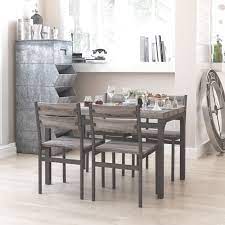 A long bench and table is the right fit when you want breakfast nook furniture that will seat more people in a small space. Zenvida 5 Piece Dining Set Breakfast Nook Table And 4 Chairs Rusti Roadbikeoutlet