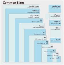 paper sizes chart us admirable 13 best s of a4 printer size