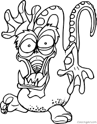 Piggy from roblox new coloring pages. Scary Monster Coloring Pages Coloringall