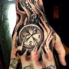 125 Best Compass Tattoos For Men Cool Design Ideas 2021 Hand Tattoos For Guys Hand Tattoos Pictures Hand Tattoos