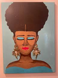 My latest 🐝🐝💛 I finished this one yesterday. Its mixed media, but mainly  acrylic paint 🖌️