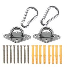 Wall hooks & door hangers └ home storage solutions └ home, furniture & diy all categories antiques art baby books, comics & magazines business, office & industrial cameras & photography cars, motorcycles & vehicles clothes, shoes & accessories coins collectables computers/tablets. Heavy Duty Hammock Hanging Kit Pad Eye Plates Staple Ring Hook Ceiling Wall Mount Anchor Hooks Hanger For Swing Chair Suspension Shade Sail Hardware For Outdoor Indoor Activity Stainless Steel Buy Online At