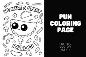 Walmart.com has been visited by 1m+ users in the past month Cute 10 Food Pun Coloring Pages Kdp Graphic By Sundiva Design Creative Fabrica