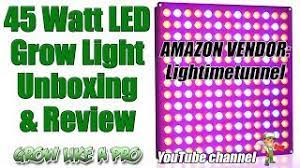 When a combination of all these lights falls upon the plants, the effect that they have on them is quite similar to that of natural sunlight. Lightimetunnel 45 Watt Led Grow Light Panel Unboxing And Review Youtube