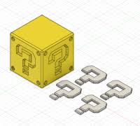 Free mario brothers coloring pages for you to color online, or print out and use crayons, markers, and paints. Mario Question Block 3d Models To Print Yeggi