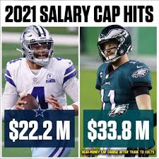 The Eagles are paying Carson Wentz more to NOT play for them 😂