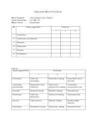 Peserta didik wajib mengikuti kegiatan ujian praktek seni budaya seni musik dan seni rupa tertibmenjaga norma sopan santun dan selalu menjaga kebersihan tempat ujian dan sekitar tempat ujian. Format Penilaian Ujian Praktek Seni Rupa Siswapelajar Com