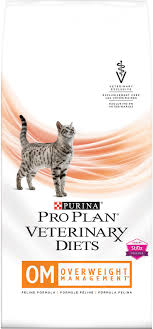 purina pro plan veterinary diets om overweight management formula dry cat food 6 lb bag