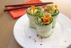 Erfahren sie alles was sie über saison, lagerung und geschmack wissen müssen. Zucchini Sushi Rolls Raw Food Recipes Food Healthy Snacks
