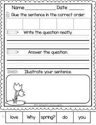 It's a fun way to solve something and it can even be added as a house décor for a bonus. Sentence Puzzle Freebie Spring Edition By Teaching With Love And Laughter