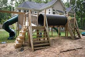 A Backyard Playdate Paradise In Tennesee Backyard Playground Diy Playground Backyard For Kids