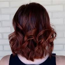 Black And Red Balayage Short Hair Model With Dark Brown Hair And Auburn Balayage Auburn Balayage Short Hair Balayage Balayage Hair