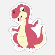 Dinosaurs cartoon short film for children _ dinosarus finger family & short movi. Cartoon Dino Dinosaurier Kinder Motiv Sticker Spreadshirt