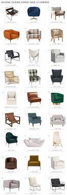 Accent Chairs Under 800 Organized By How You Actually Use Them Emily Henderson Accent Chairs Vintage School Chairs Mid Century Accent Chair
