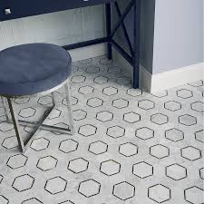 American Olean Genuine Stone Carrara 12 In X 15 In Polished Natural Stone Marble Honeycomb Mosaic Floor And Wall Tile Lowes Com Mosaic Flooring Marble Mosaic Floor Wall Tiles