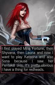 Katarina fights yone in only 7.0% of her matches. League Of Legends Confessions I First Played Miss Fortune Then Shyvana Then