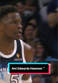 “Holy Moly” is right‼️ #NBA #basketball #AnthonyEdwards #hammer #dunk