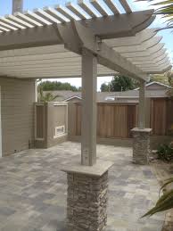 New Patio With Pergola We Used Angelus Pavers In This Design Backyard Patio Outdoor Pergola Backyard Pergola
