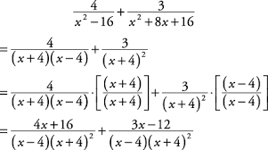 The lcm of the denominators of fraction or. Adding And Subtracting Rational Expressions
