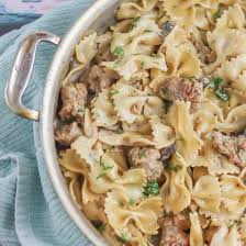 Creamy Pasta With Sausage And Mushrooms Recipe White Sauce Recipes Sausage Pasta White Sauce Pasta