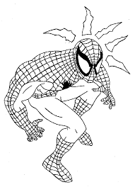 This coloring page shows spiderman hanging upside down, holding onto his cobweb. Lego Spiderman Coloring Pages Coloring Home