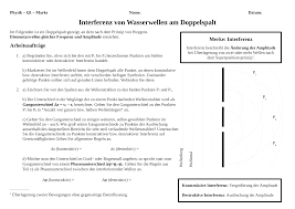 Interferenz Von Wasserwellen In Der Wellenwanne Und Akustische Interferenz Losung Unterrichtsmaterial Im Fach Physik In 2020 Wasserwelle Wellen Lernen