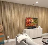 Natural Oak Acoustic Slat Panels 94.5" or 120" – Luxewall