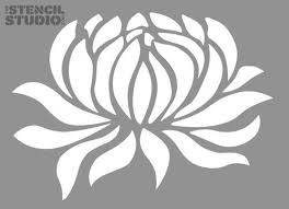 Water Lily Stencil Flower Stencil Stencil Patterns Flower Stencil Patterns