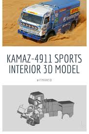 Kamaz Master 4911 Racing Truck Printables 3d Model 3d Print Model 3d Model Racing Model
