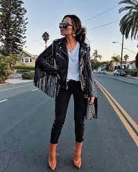 Fringe Leather Jacket Outfit Ideas Kadininmodasi Org Fringe Jacket Outfit Leather Jackets Women Leather Jacket Outfits