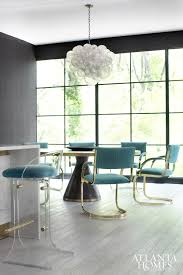 Brookwood Hills House Tour Turquoise Dining Chairs Dining Table Gold Contemporary Dining Chairs