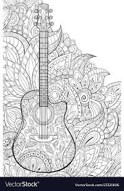 These printable adult coloring pages are for you to find zen amongst beautiful illustrations. Adult Color Book Page Guitar Coloring Pages Name Sunrise