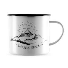 Emaille tassen eignet sich optimal als outdoortassen für camping, zum wandern oder trekking, auf reisen oder für sonstige abenteuer. Emaille Becher Amazing Grace