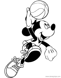 You can now print this beautiful disney cartoon basketball c1e1 coloring page or color online for free. Mickey Mouse Basketball Coloring Pages Disneyclips Com