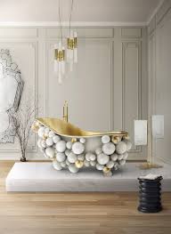 Houzz is the new way to design your home. Winter Inspiration Bathroom Design White And Golden Accents Archi Living Com