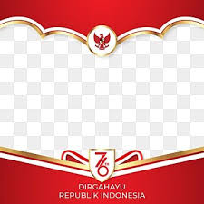 Virtual background zoom bendera indonesia. Twibbon 76 Tahun Cahunit Com