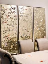 Chinoiserie Handpainted Artwork On Champagne Metallic Leaf Etsy In 2020 Home Decor Easy Home Decor Home Decor Trends